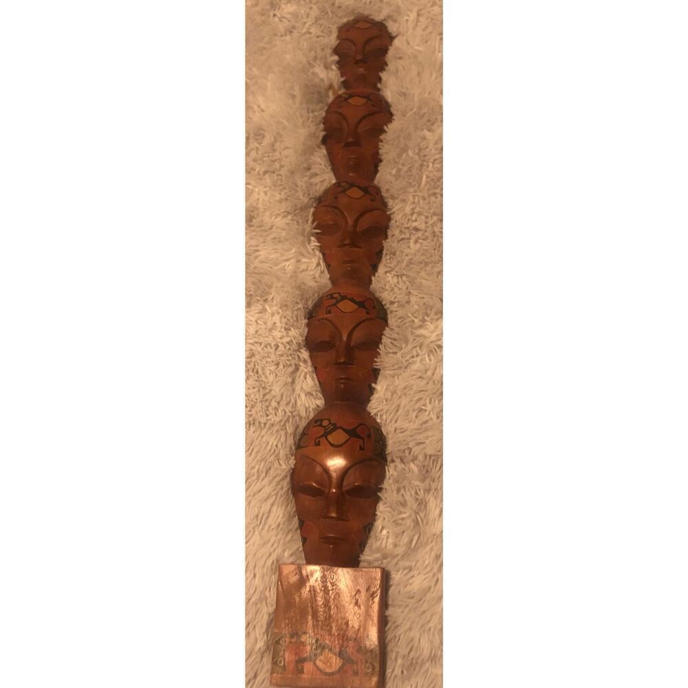 Hand Carved Tribal Island Indonesian Totem Masks